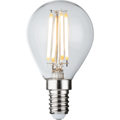 LED Dimmable Filament Golf Ball Light Bulb 4W E14 SES Warm White 2700K
