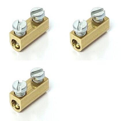 2 Way Electrical Inline Switch Mini Earthing Terminal Block x3