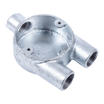20mm 3 Way Y Trouser Galvanised Conduit Box CBY320G
