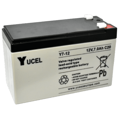Valve Regulated Acid Battery 12V 7Ah Yucel Y7-12