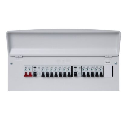 MK Sentry 21 Way Consumer Unit with 100A Switch 63A and 80A RCCB and 12x MCBs