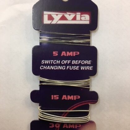 Consumer Domestic Fuse Wire Card of 5, 15, 30 Amp for Rewireable Fuses Lyvia