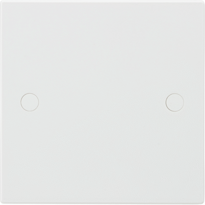 Single Gang Blank Plate Wall Socket Cover White Knightsbridge SN8350