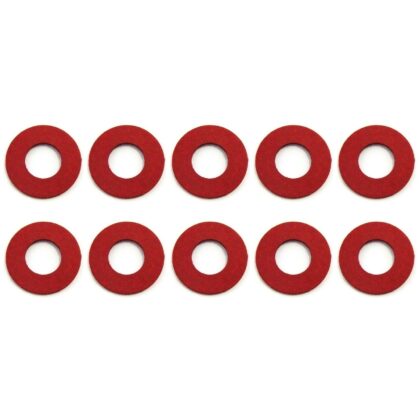 Red Fibre Flat Sealing Washers M10 10mm Pack of 10