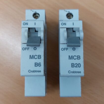 Crabtree Starbreaker 6A or 20A Type B Single Pole MCB B6 B20