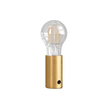 USB Powered Portable Table Lamp 1.3W E27 Light Bulb Included Brushed Bronze