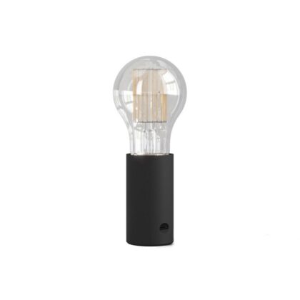 USB Powered Portable Table Lamp 1.3W E27 Light Bulb Included Black
