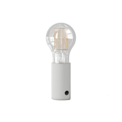 USB Powered Portable Table Lamp 1.3W E27 Light Bulb Included Matt White