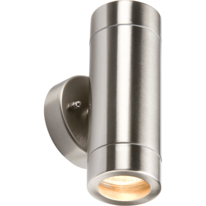 Outdoor Wall Light Up Down GU10 IP65 Stainless Steel Knightsbridge WALL2L