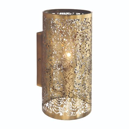 Single Indoor Wall Light Fitting 40W E14 Endon Secret Garden 70105