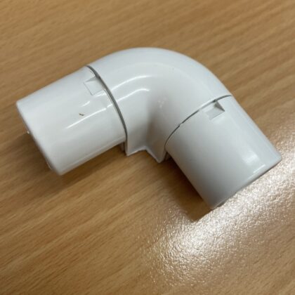 inspection elbow - for 20 mm conduit - white X 2