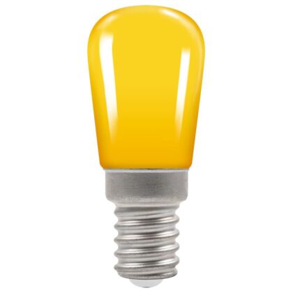 2 X LED Coloured Pygmy Sign Light Bulb 1.3W E14 Yellow Crompton 9103