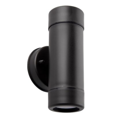 Up Down Outdoor Wall Light Fitting 7W GU10 IP44 Black Saxby Icarus 81009