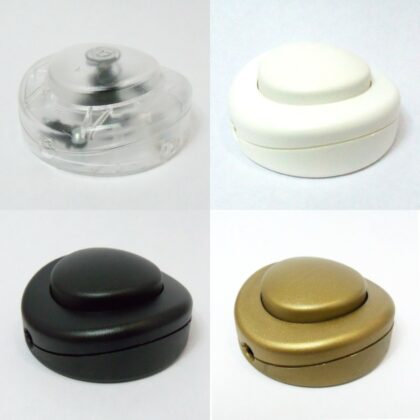 FLOOR LAMPS FOOT SWITCH INLINE PUSH BUTTON  3 OR 2 CORE FLEX 65mm BRANDED