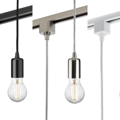 1.8m Contemporary Ceiling Light Track Rail Pendant 60W E27 Knightsbridge TRK8270
