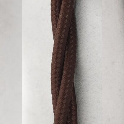 3 Core Twisted Braided Fabric Electrical Flex Cable Coloured
