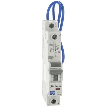 Lewden 40 Amp Type B Single Pole RCBO B40 30mA 6kA RCBO-40/30/SPA