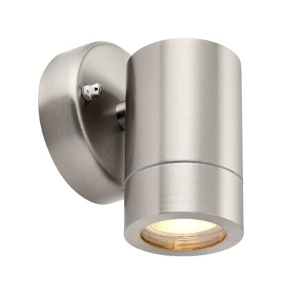 Outdoor Stainless Steel Single Wall Light 7W GU10 Saxby Palin 13801