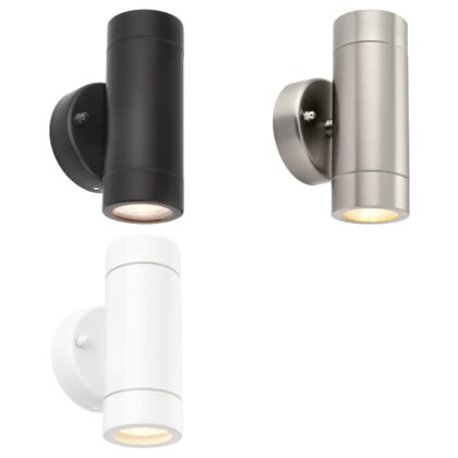 Outdoor Modern Up Down Wall Light 7W GU10 Saxby Palin