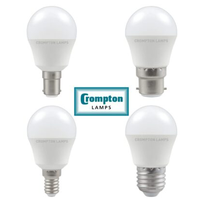 LED Round Golf Ball Light Bulb 5.5W 40W B15 SBC B22 BC E14 SES E27 ES Crompton