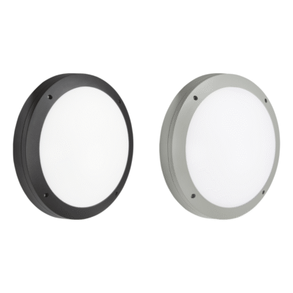 LED Outdoor Security Bulkhead Light 18W CCT Adjustable IP65 Vandal Resistant