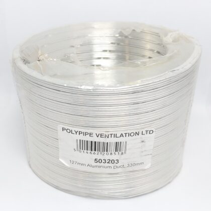 127mm Diameter Aluminium Ducting for Ventilation 330mm Polypipe