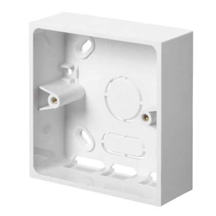 Single Gang Surface Mounted Pattress Box 44mm White Schneider Mita TBU441W X 2