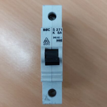 BBC Stotz 8A Type K Single Pole MCB K8 S271