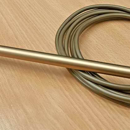 Brass Unswitched Pre Wired Table Lamp Kit with 2.5-5m Flex Cable and 20cm Tube