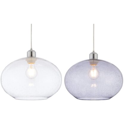 Modern Bubble Effect Glass Ceiling Pendant Light Shade Endon Dimitri