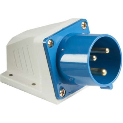 32A 3 Pin 2P+E Industrial Site Caravan Appliance Inlet Knightsbridge IN0022