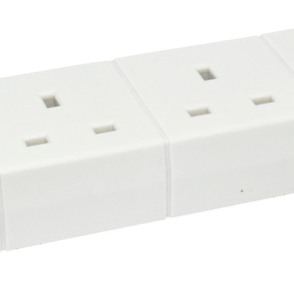 13A 4 Gang Extension Lead UK Trailing Socket with Neon Lyvia 9426