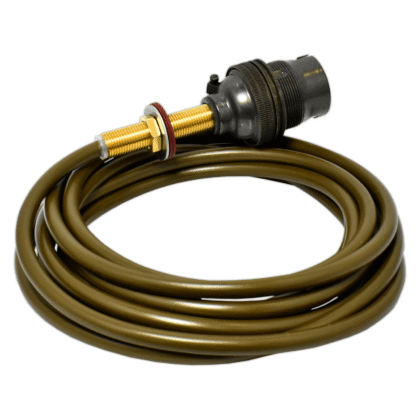Bronze Unswitched Pre-Wired Table Lamp Rewire Kit 2.5m Gold Flex Inline Switch