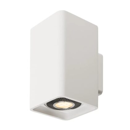 Paintable Plaster Up Down Wall Light 2x 17.5W GU10 SLV Plastra 148064
