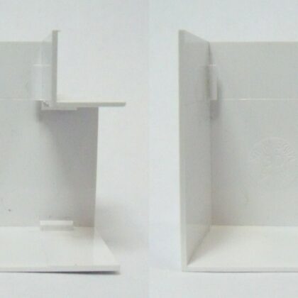 Electrical Mini Cable Trunking Flat Bend 38x38mm Mita MFA5W x2