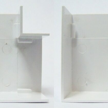 Electrical Mini Cable Trunking Flat Bend 38x25mm X 3