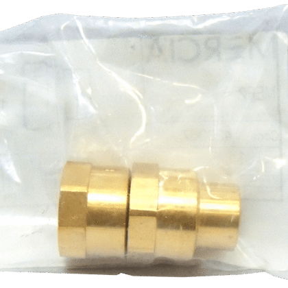 15mm x 1/2" Gun Metal Female Coupling Pack of 2 Mercia MEF2 429067