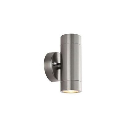 Outdoor Stainless Steel Double Wall Light 2 x 7W GU10 Saxby Palin 101350