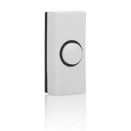 White Door Bell Push Button Byron Wired BY7910