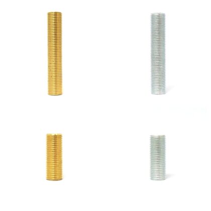 Brass Nickel Allthread Rod Tube Nipples M10/1 Various Lengths 25 & 50mm