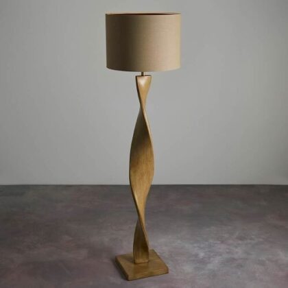 Floor Lamp Endon Abia Oak Effect 95454