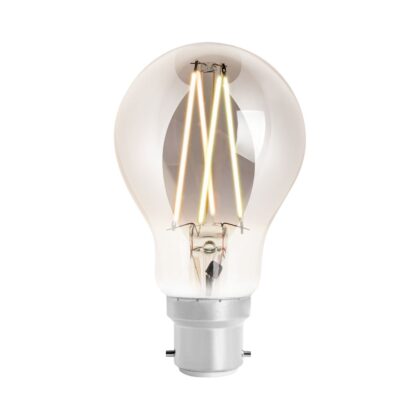 LED Wiz Smart Standard Smoked Glass Light Bulb 6.5W B22 CCT 4lite