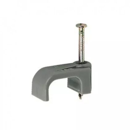 FM Grey Cable Clips  1.5mm,2.5mm,4.0mm, 6.0mm, 10mm pack of 100
