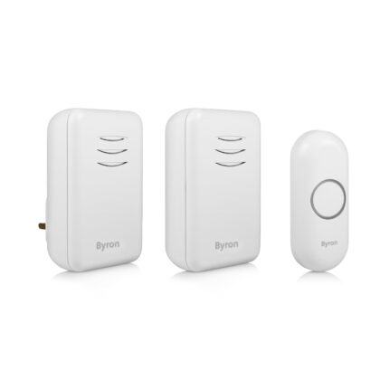 Plug In and Portable Wireless Doorbell Set Byron DBY-22314UK