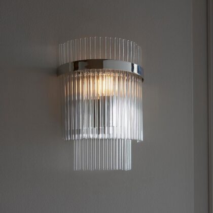 Marietta Wall Light Modern Bright Nickel