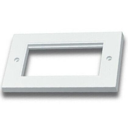 2 Gang 4 Euro Data Module Plate Newlec NLMF4A