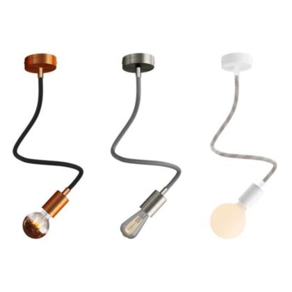 60cm Flexible Neck Metal Single Ceiling Pendant Light E27