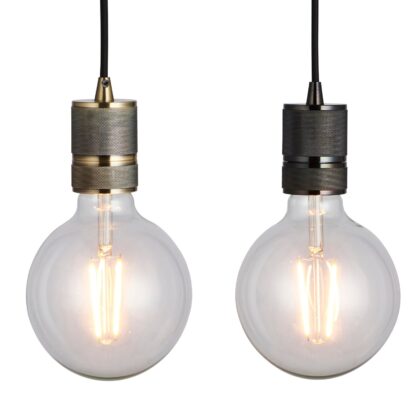 1.5m Industrial Style Single Ceiling Pendant Lamp Holder E27 ES Endon Urban