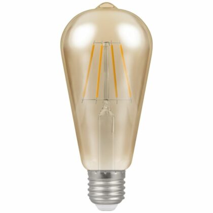 LED Light Bulb Squirrel Cage 5W E27 Vintage Filament Warm White 2200K