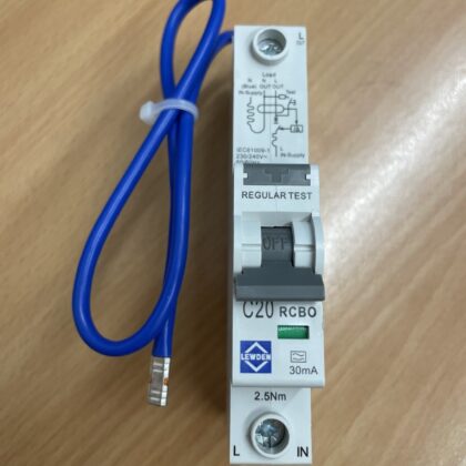 Lewden RCBO-20/30/1M/CA Module C20A 30MA 6KA  TYPE A